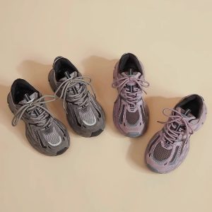 Sports Daddy Shoes Women's 2025 Spring/Summer New Versatile Student Korean Version Thick-Sole Heightened Lightweight Breathable Mesh Running