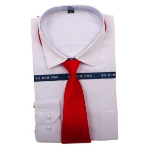 Su Xi can pick up a drop-off white polyester cotton shirt men's long-sleeved blue black short-sleeved shirt men's plus size