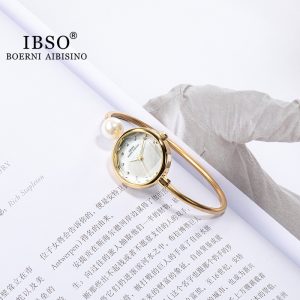 Apis Sino IBSO Women's Watch Shell Face Pearl Watch Women's Exquisite Small Bracelet Watch Douyin Live Broadcast