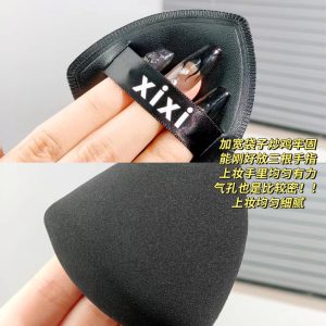 xixi black pineapple triangle puff air cushion dry and wet use non-powder makeup sponge ultra-soft foundation special