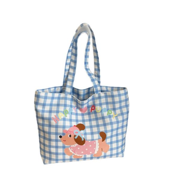 New Female 2025 New Large-capacity Hand-Held Student Carry Bookcloth Bag Commuting to Work Shoulder Canvas Bag - Image 5