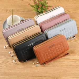 New women's wallet, Korean version, simple long ins, women's popular high-quality wallet, women's large-capacity mobile phone bag
