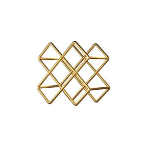 Red wine rack light luxury ornaments household diagonal wine bottle storage rack diamond lattice wine rack high-end wine cabinet decorations