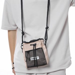 Mobile phone small shoulder bag men's sense of luxury niche design sense trendy brand crossbody bag men's nylon portable shoulder bag women