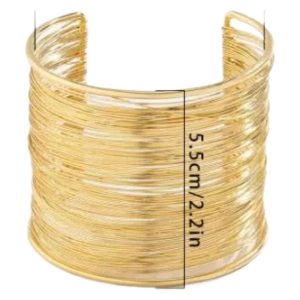 European and American cross-border hot sales versatile wire women's bracelet punk personality C-shaped opening arm bracelet dual-purpose wholesale