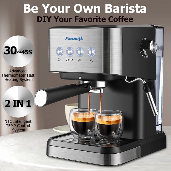 Exported semi-automatic espresso machine high temperature extraction milk froth espresso coffee machine factory