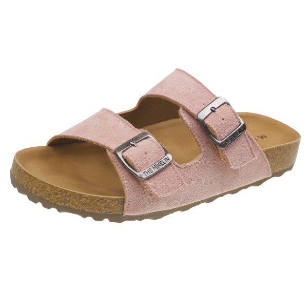 Belt buckle thick-soled Birkenstock slippers women's outer wear 2025 summer new one-foot flat round-toe nubuck women's shoes - Image 5