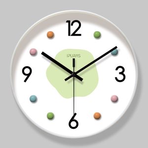 Ipra 7013 light luxury cream wind clock, living room creative clock, wall decoration, study room, dining room silent wall clock