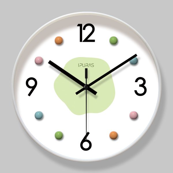 Ipra 7013 light luxury cream wind clock, living room creative clock, wall decoration, study room, dining room silent wall clock
