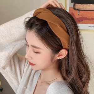 French elegant twist headband, high-end sense of high-end, high skull crown, simple hair volume, simple retro hairpin, women's headband, hair ornament, headgear