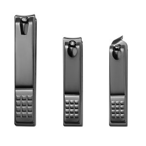 Checkered gift real estate bank logo making nail clipper set nail clipper set wholesale three-piece tin box