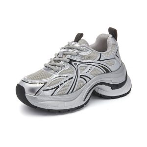 Film-absorbing soles daddy shoes women's 2025 spring/summer new thick-soled heightened retro sneakers women's casual and versatile shoes for women