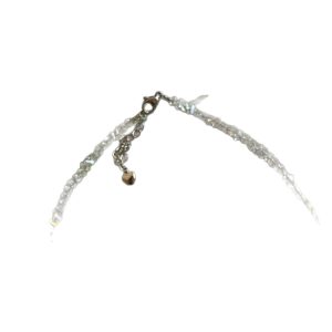 Vacuum crystal beaded clavicle chain sparkling necklace women's fashionable stacking necklace women's ins cold wind