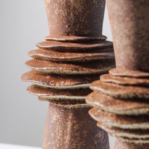 Lemeng ins European ceramic vase special-shaped flower living room ornaments B&B hotel clay retro ornaments