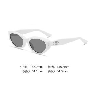 British Cherry Koko vintage cat-eye sunglasses, women's small face, fashionable babes, high-class street sunglasses