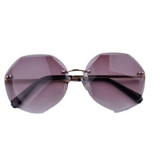 TY3001 anti-ultraviolet sunglasses fashion rimless cut edge sunglasses korean women retro outdoor cover glasses
