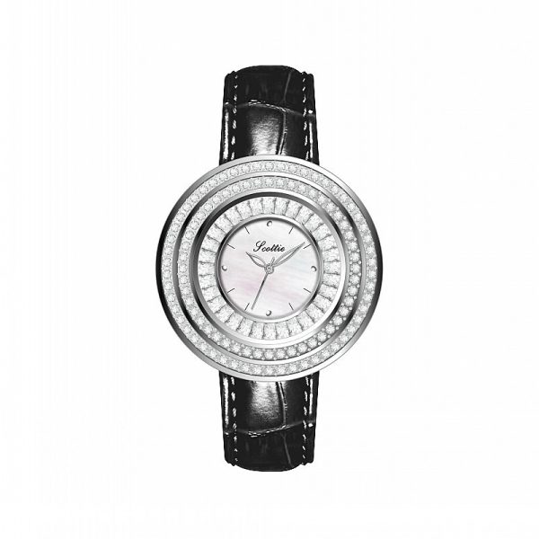 Sigaudi European style personality full diamond watch femininity high-end diamond inlaid British belt women's watch wholesale - Image 5