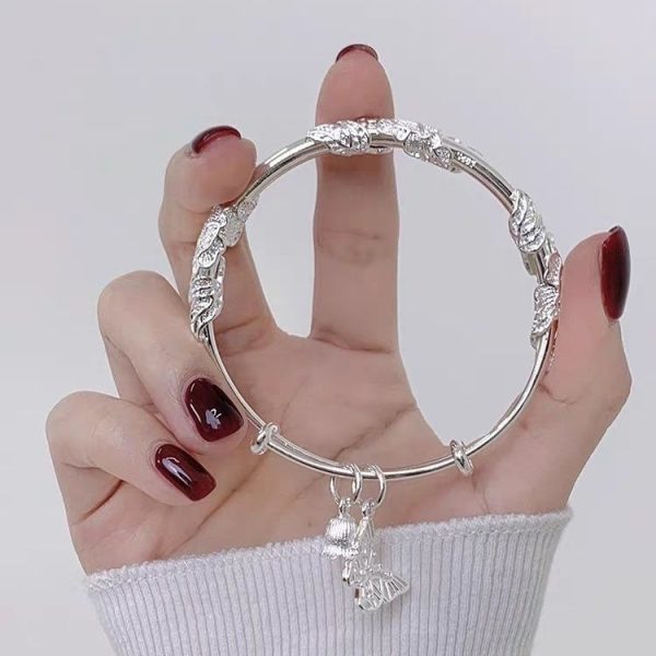 New Blossom Butterfly Bracelet Ins Niche Design New Chinese Embossed Flower Bracelet for Girlfriend Gift - Image 4