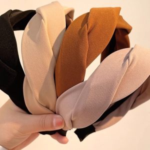 French elegant twist headband, high-end sense of high-end, high skull crown, simple hair volume, simple retro hairpin, women's headband, hair ornament, headgear