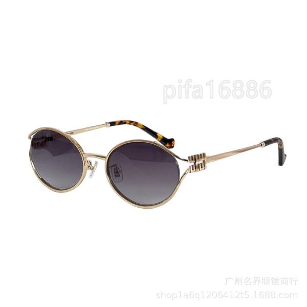 25 new cross-border exclusive for retro oval sunglasses high quality sunglasses ladies temperament toad glasses tide man 52ys batch - Image 5