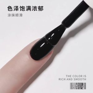 Classic Pure Black Pure White Nail Polish Glue 2025 New Whitening Long-lasting Black and White Light Therapy Gel for nail art
