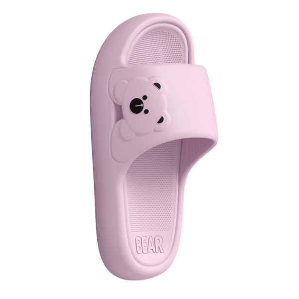 2025 New Summer Slippers Women's Thick-soled Couples Thick-soled Home Bathroom Bathing Sandals for Home Use - Image 5
