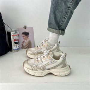 Huge comfort! Daddy Shoes Women's Summer Hot Thick-Soled Shoes Girls 2023 New Breathable Casual Sneakers Women's Shoes