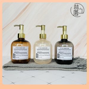 ✅ Lotion pressing dispensing bottles, empty bottles, shampoo, hand sanitizer, shower gel, bathroom, soft decoration, hotel model room