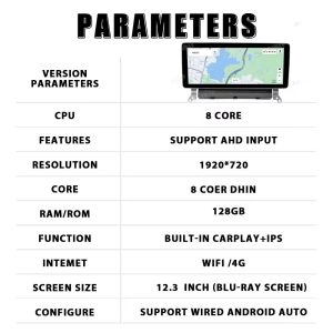 It is suitable for Land Rover Discovery Shenxing modified Android intelligent navigation 12.3-inch large-screen octa-core Carplay