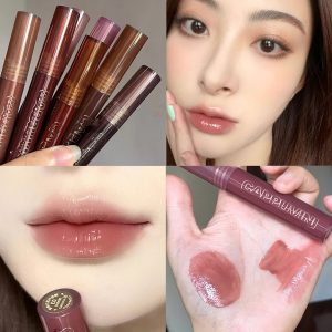 Cappuvini Lava Chocolate Lip Gloss Moisturizing Toot Lip Glaze Mirror Transparent Glass Lip Gloss