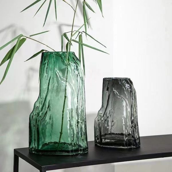 Creative special-shaped rockery glass vase Chinese style simple living room decoration ornaments flower aquaculture flower arranger - Image 3