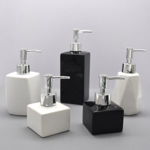 Ceramic hand sanitizer bottle dispensing Press empty bottle home hotel shampoo shower gel lotion box sub-packing Taosen