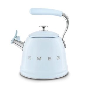 SMEG Smeg Vintage Electric Kettle Stainless Steel Kettle Insulated Stainless Steel 3L Large Capacity Horn Kettle