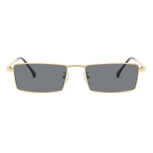 Retro small frame square metal glasses frame sunglasses men's high-quality small face women's sunglasses high-quality anti-UV - Image 5