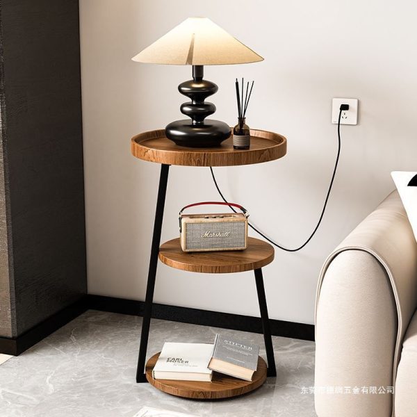 New Chinese three-story small table, home balcony, living room, small coffee table next to the sofa, dormitory B&B, hotel side table, corner table