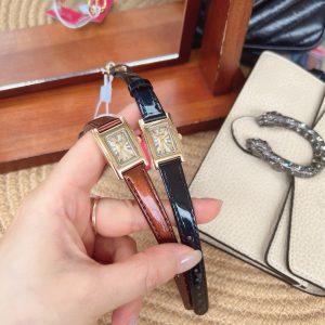 Melissa Vintage Watch Women's Simple New Square Light Luxury Niche Women's Strap French Cowhide Belt Waterproof