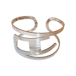 Cross-border, European and American personality open armbands, fashion trendy niche bracelets, high-end temperament, cold wind hand ornaments