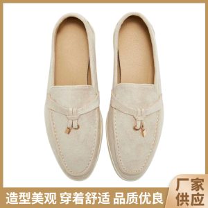 2025 spring and autumn cross-border European and American fashion flat comfortable loafers one-foot slip-on shoes spot wholesale