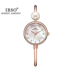 Apis Sino IBSO Women's Watch Shell Face Pearl Watch Women's Exquisite Small Bracelet Watch Douyin Live Broadcast