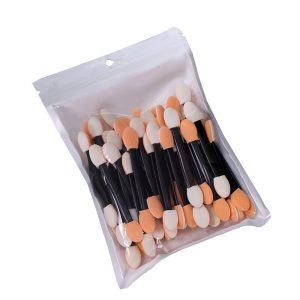 Factory Cross-border Eyeshadow Stick Double Head Latex Cotton Sponge Brush 6.5CM Makeup Tools 50 Pcs Bag Nail Art Blending