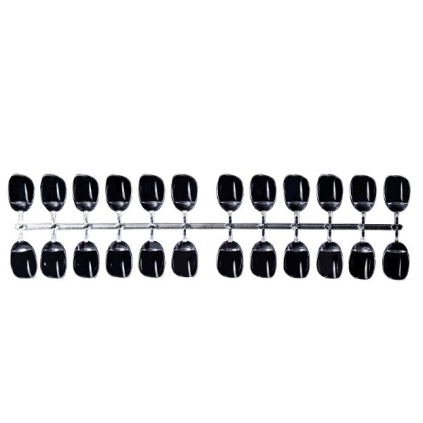 Nail pattern nail display board practice nail salon toenail square and round style display booklet transparent natural color - Image 5