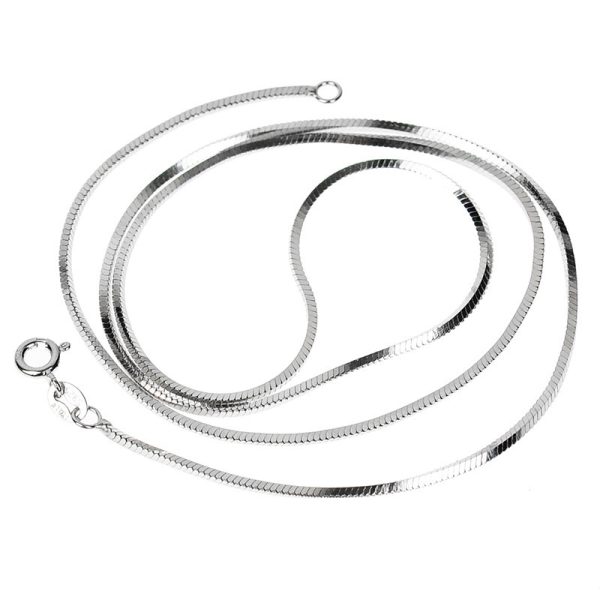 S925 sterling silver snake bone chain necklace women's net celebrity ins collarbone necklace gold chain extremely thin stacked and versatile - Image 5