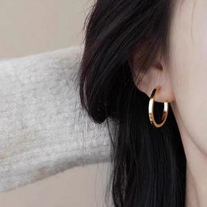 2023 new simple temperament earrings, high-end Internet celebrities, the same earrings, anti-allergic, exquisite foreign ear jewelry
