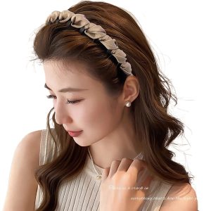 High skull headband women's high-end foreign fashion headband 2025 new anti-slip hairpin headband with tooth pressure hairpin