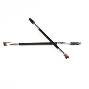Manufacturer spot double-ended spiral bevel makeup brush eyebrow brush eyelash brush part brush portable brush beauty tool