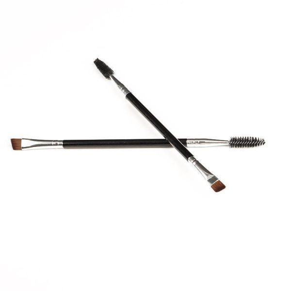 Manufacturer spot double-ended spiral bevel makeup brush eyebrow brush eyelash brush part brush portable brush beauty tool - Image 5