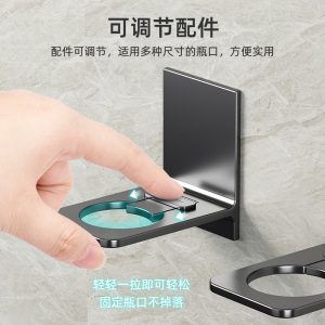 Gun ash shower gel shelf no punching dish soap hanger bathroom shampoo toilet hand sanitizer wall hanger
