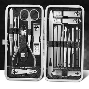 Nail clipper set, home nail clippers, stainless steel 8 pieces set, ear spoon, olecranon nail groove pliers, bevel special pedicure knife