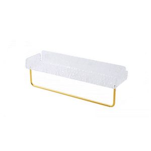Bathroom shelf free punching acrylic toilet bathroom sink wall hanging wall cosmetics storage ring