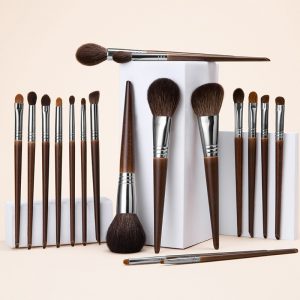 Centenarian goat animal hair makeup brush, full set of nose shadow eyeshadow brush, single beauty tool Cangzhou makeup brush set